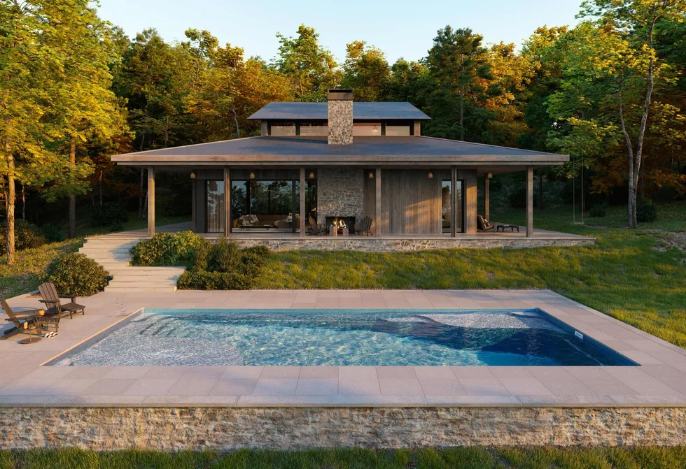 Ariel 16 fiberglass pool